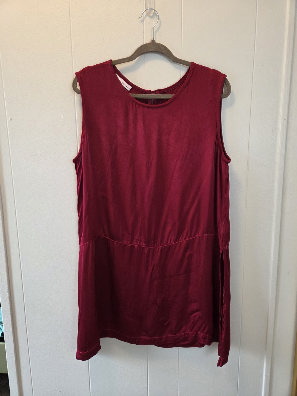 bryn WALKER Sleeveless Tunic in Deep Red